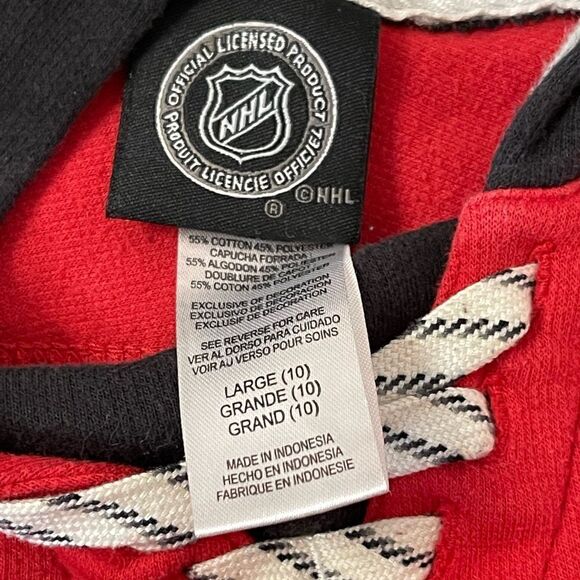 Chicago Blackhawks jersey style hoodie youth large - Picture 4 of 4